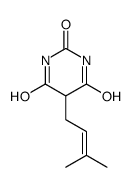 5-(3-methylbut-2-enyl)-1,3-diazinane-2,4,6-trione Structure