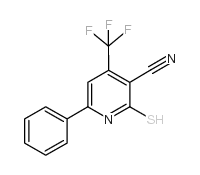 6-phenyl-2-sulfanylidene-4-(trifluoromethyl)-1H-pyridine-3-carbonitrile Structure