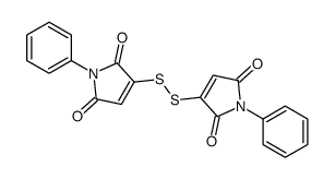 3-[(2,5-dioxo-1-phenylpyrrol-3-yl)disulfanyl]-1-phenylpyrrole-2,5-dione结构式