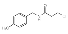 3-chloro-N-(4-methylbenzyl)propanamide structure