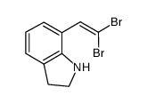 7-(2,2-dibromovinyl)-2,3-dihydro-1H-indole结构式