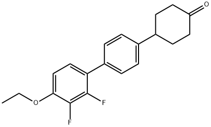 Cyclohexanone, 4-(4'-ethoxy-2',3'-difluoro[1,1'-biphenyl]-4-yl)-结构式