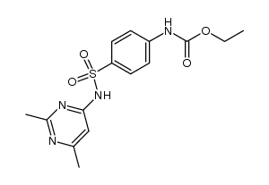 [4-(2,6-dimethyl-pyrimidin-4-ylsulfamoyl)-phenyl]-carbamic acid ethyl ester结构式