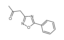 3-acetonyl-5-phenyl-1,2,4-oxadiazole Structure