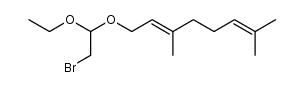 3,7-dimethyl-1-(1-ethoxy-2-bromoethoxy)-octa-2(E),6-diene Structure