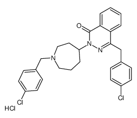 4-[(4-chlorophenyl)methyl]-2-[1-[(4-chlorophenyl)methyl]azepan-4-yl]phthalazin-1-one,hydrochloride Structure