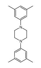 bis (dimethyl-3',5'-phenyl-1)-1,4-piperazine Structure