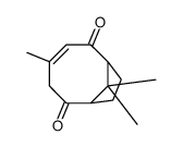 4,10,10-trimethylbicyclo[5.2.1]dec-4-ene-2,6-dione结构式