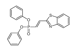 2-(2-diphenoxyphosphorylethenyl)-1,3-benzothiazole结构式