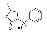 3-(1-hydroxy-1-phenylethyl)-5-methyloxolan-2-one Structure