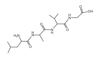 leucyl=]alanyl=]valyl=]glycine结构式