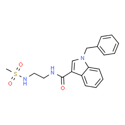 1-Benzyl-N-{2-[(methylsulfonyl)amino]ethyl}-1H-indole-3-carboxamide Structure