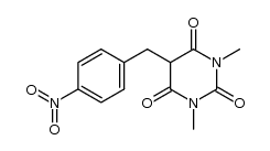 5-(4'-nitrobenzyl)-1,3-dimethylbarbituric acid Structure