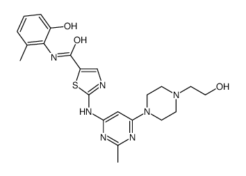 N-(2-羟基-6-甲基苯基)-2-((6-(4-(2-羟乙基)哌嗪-1-基)-2-甲基嘧啶-4-基)氨基)噻唑-5-甲酰胺图片