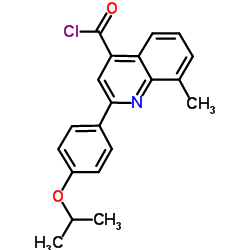 2-(4-Isopropoxyphenyl)-8-methyl-4-quinolinecarbonyl chloride结构式