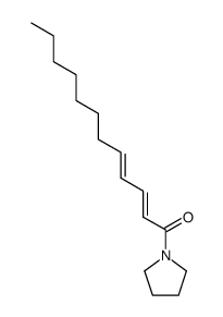 (2E,4E)-1-(pyrrolidin-1-yl)dodeca-2,4-dien-1-one Structure