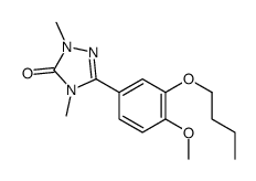 5-(3-butoxy-4-methoxyphenyl)-2,4-dimethyl-1,2,4-triazol-3-one Structure