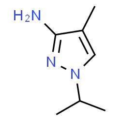1-Isopropyl-4-methyl-1H-pyrazol-3-amine结构式