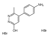 4-(4-aminophenyl)-3-methyl-1H-pyridazin-6-one,dihydrobromide结构式