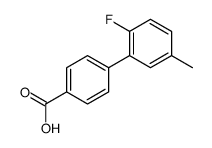 4-(2-fluoro-5-methylphenyl)benzoic acid Structure