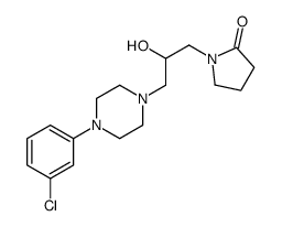 1-[3-[4-(3-chlorophenyl)piperazin-1-yl]-2-hydroxypropyl]pyrrolidin-2-one结构式