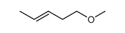 (E)-5-methoxypent-2-ene Structure