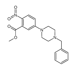 methyl 5-(4-benzyl-1-piperazinyl)-2-nitrobenzoate Structure