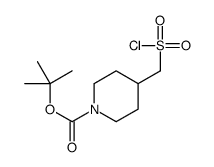 tert-butyl 4-(chlorosulfonylmethyl)piperidine-1-carboxylate结构式