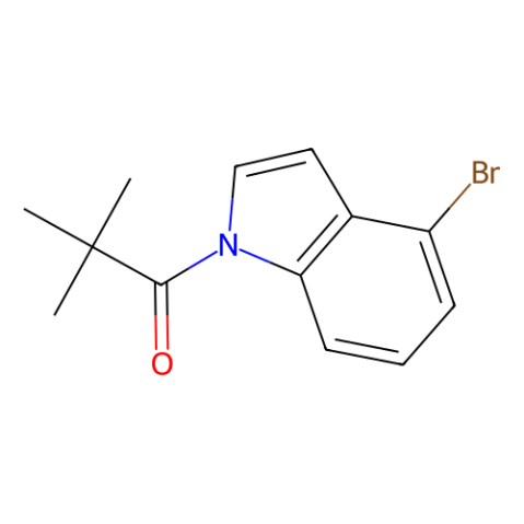 N-pivaloyl-4-bromoindole structure