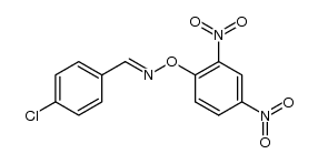 (E)-4-chlorobenzaldehyde O-(2,4-dinitrophenyl) oxime Structure