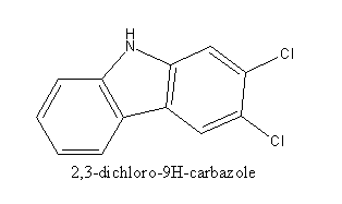 2,3-dichloro-9H-carbazole结构式