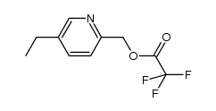 trifluoroacetic acid 5-ethyl-pyridin-2-ylmethyl ester结构式