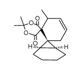 (1α,6α,7β)-Trimethyldispiro[bicyclo[4.1.0]heptan-cyclohexen-[1,3]dioxan]-dion结构式