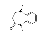 1,3,5-trimethyl-2,3-dihydro-1,5-benzodiazepin-4-one结构式