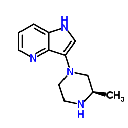 3-[(3R)-3-Methyl-1-piperazinyl]-1H-pyrrolo[3,2-b]pyridine结构式