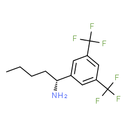 (1R)-1-[3,5-BIS(TRIFLUOROMETHYL)PHENYL]PENTYLAMINE Structure