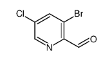 3-bromo-5-chloropyridine-2-carbaldehyde structure