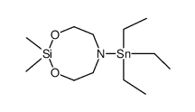 2,2-dimethyl-6-(trimethylstannyl)-1,3-dioxa-6-aza-2-silacyclooctane结构式