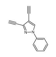 3,4-diethynyl-1-phenylpyrazole结构式