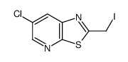 6-chloro-2-(iodomethyl)-[1,3]thiazolo[5,4-b]pyridine结构式