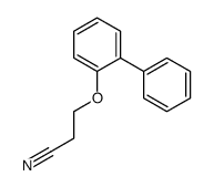 3-(2-phenylphenoxy)propanenitrile结构式