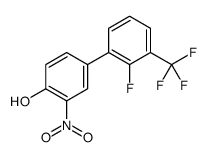 4-[2-fluoro-3-(trifluoromethyl)phenyl]-2-nitrophenol结构式