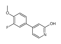 4-(3-fluoro-4-methoxyphenyl)-1H-pyridin-2-one结构式