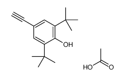 acetic acid,2,6-ditert-butyl-4-ethynylphenol Structure