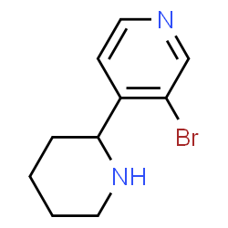 3-bromo-4-(piperidin-2-yl)pyridine结构式