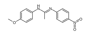 N1-(p-methoxyphenyl)-N2-(p-nitrophenyl)acetamidine结构式