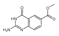 2-amino-4-oxo-3,4-dihydro-quinazoline-6-carboxylic acid methyl ester结构式
