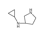 环丙基-(S)-吡咯烷-3-基-胺结构式