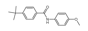 4-tert-butyl-N-(4-methoxyphenyl)benzamide结构式