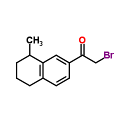 2-Bromo-1-(8-methyl-5,6,7,8-tetrahydro-2-naphthalenyl)ethanone结构式